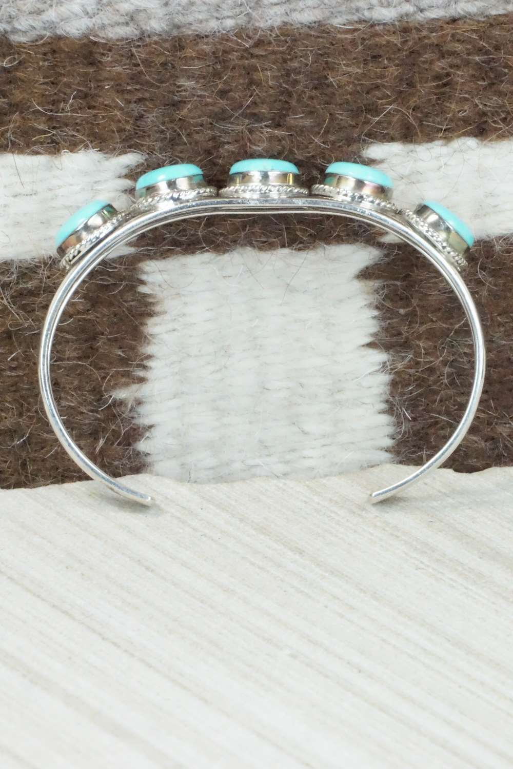 Turquoise & Sterling Silver Bracelet - Navajo