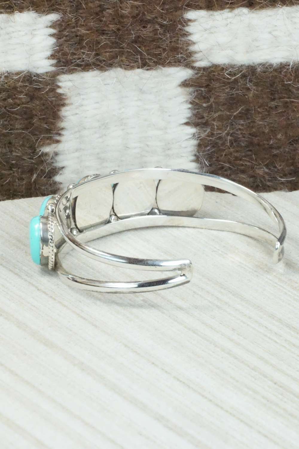 Turquoise & Sterling Silver Bracelet - Navajo