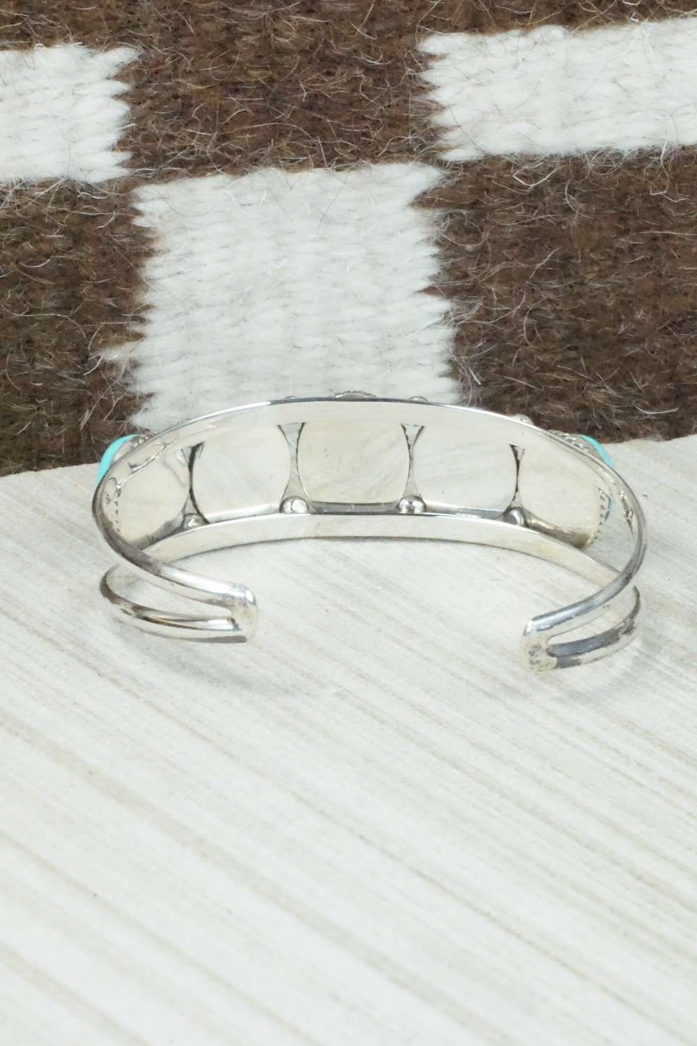 Turquoise & Sterling Silver Bracelet - Navajo