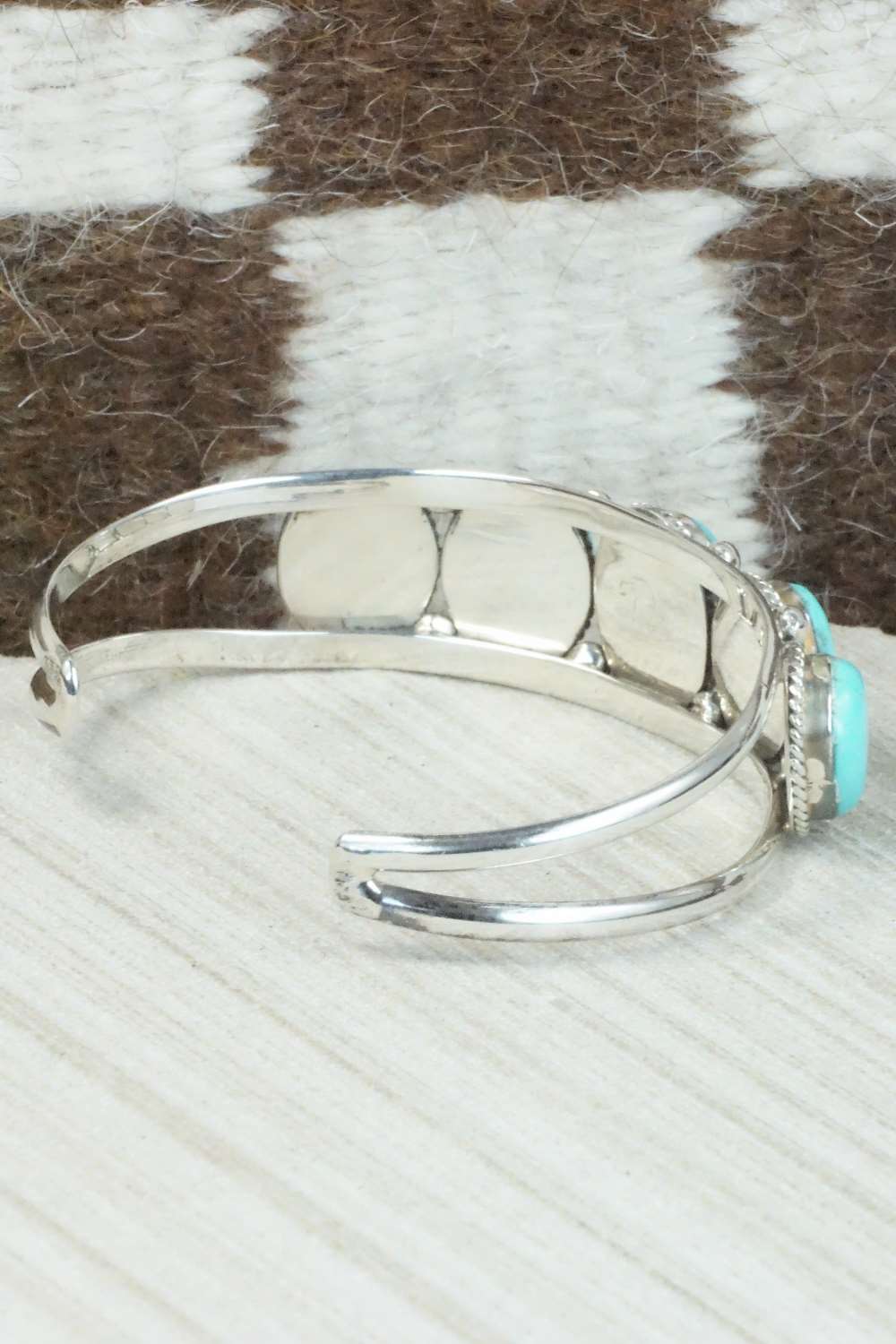 Turquoise & Sterling Silver Bracelet - Navajo