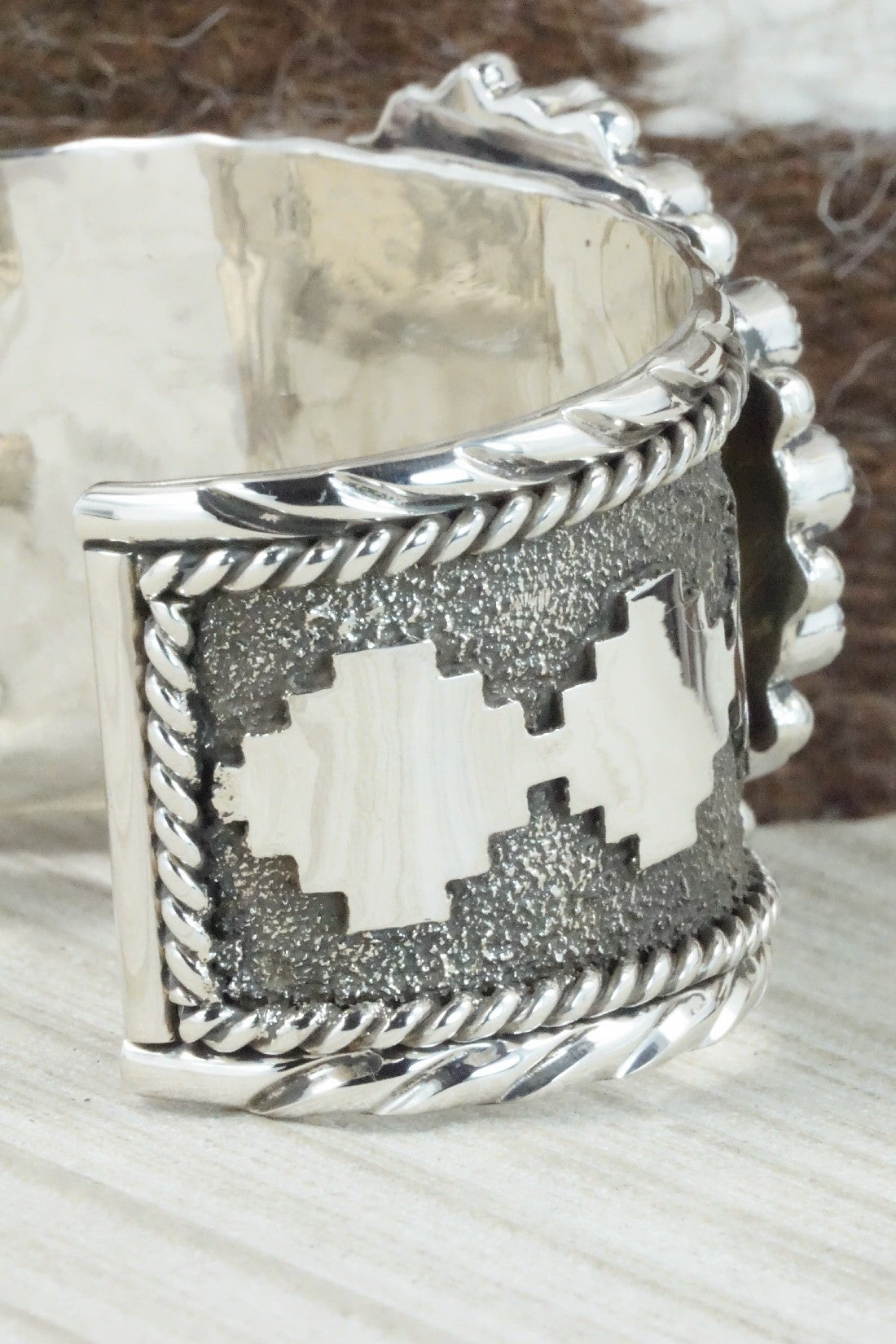 Turquoise, Lapis & Sterling Silver Bracelet - Sandra Parkett