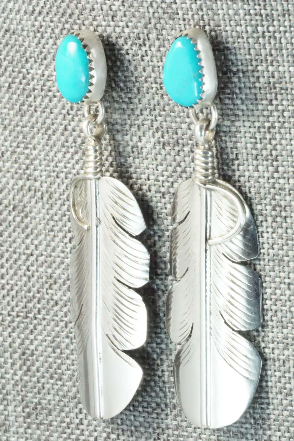 Turquoise & Sterling Silver Earrings - Aaron Davis