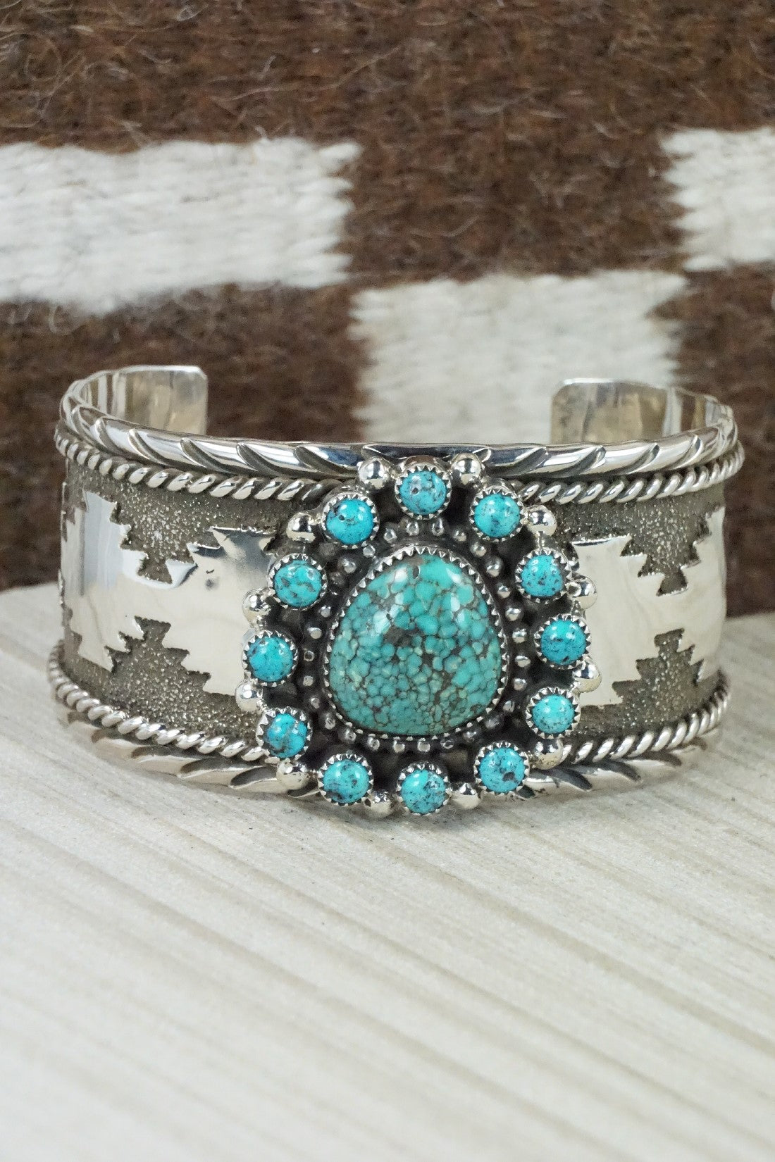 Turquoise & Sterling Silver Bracelet - Sandra Parkett