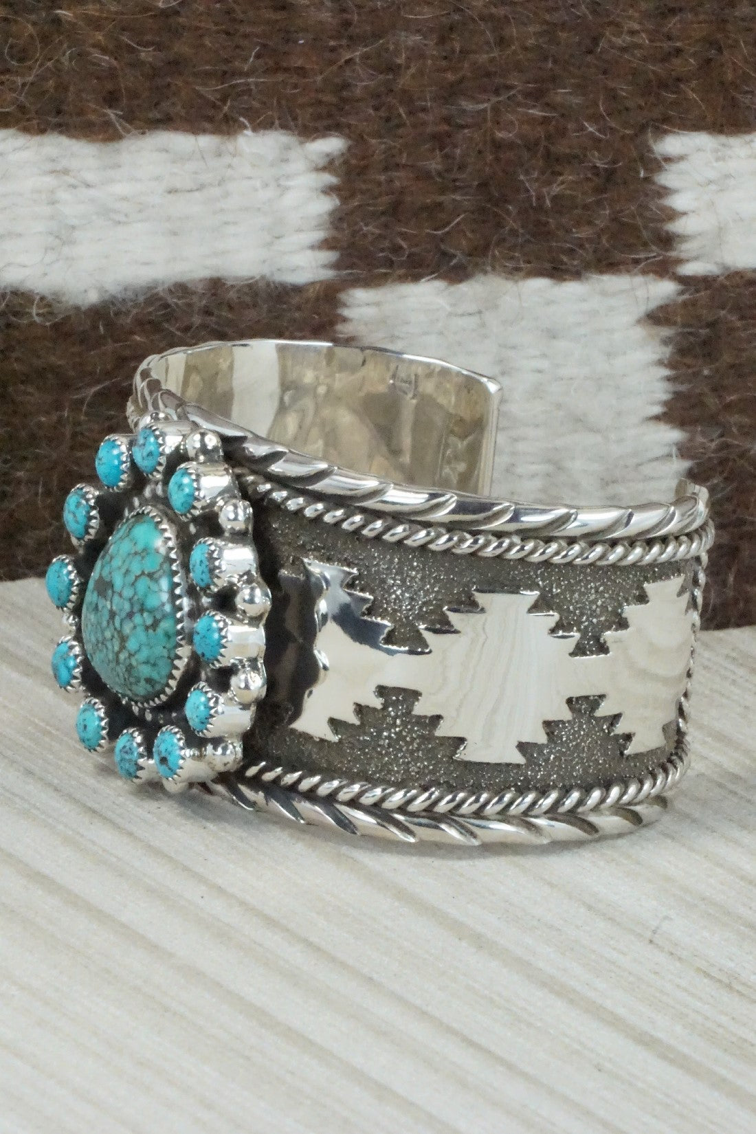 Turquoise & Sterling Silver Bracelet - Sandra Parkett