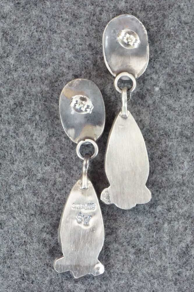 Spiny Oyster & Sterling Silver Earrings - Selina Warner