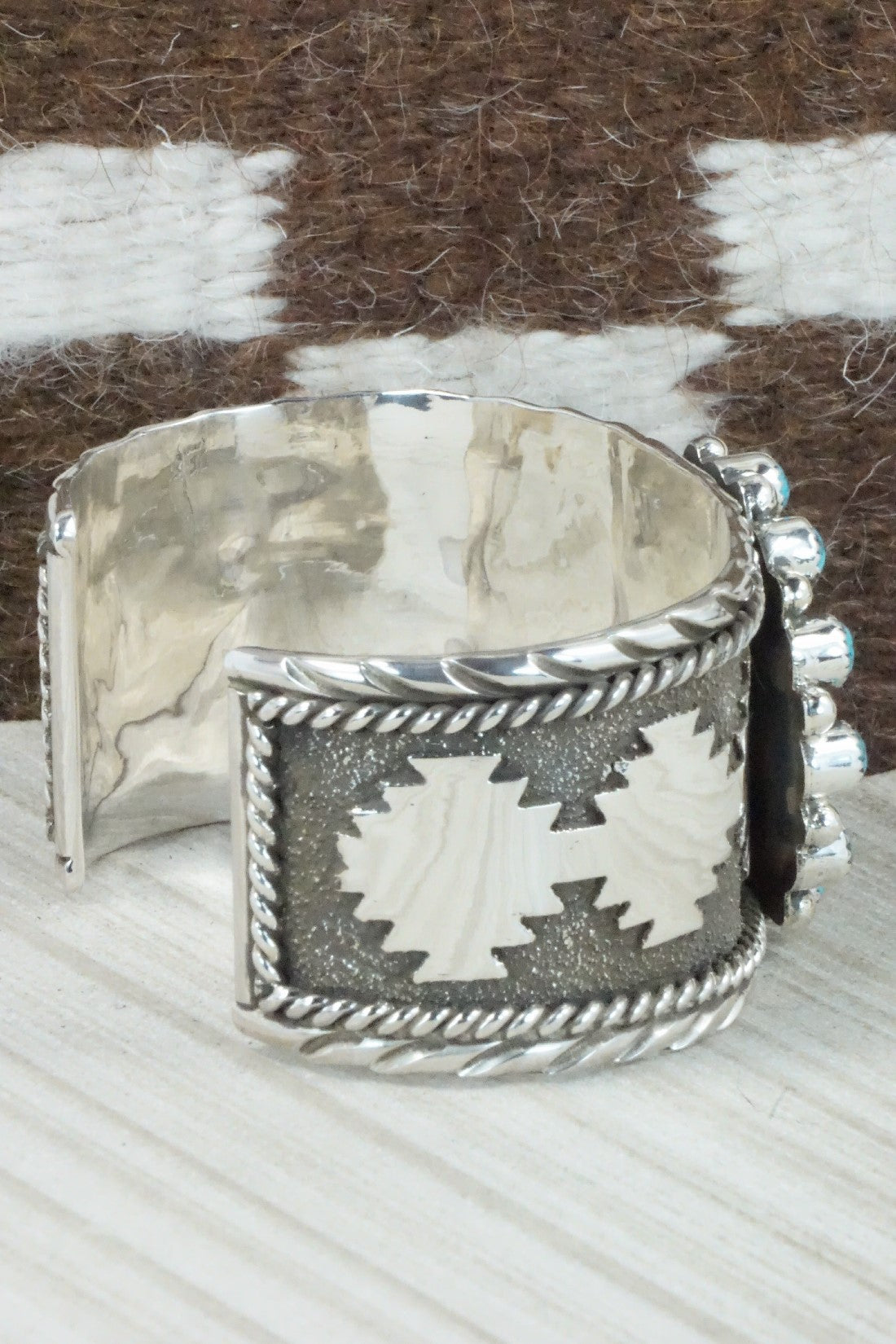 Turquoise & Sterling Silver Bracelet - Sandra Parkett