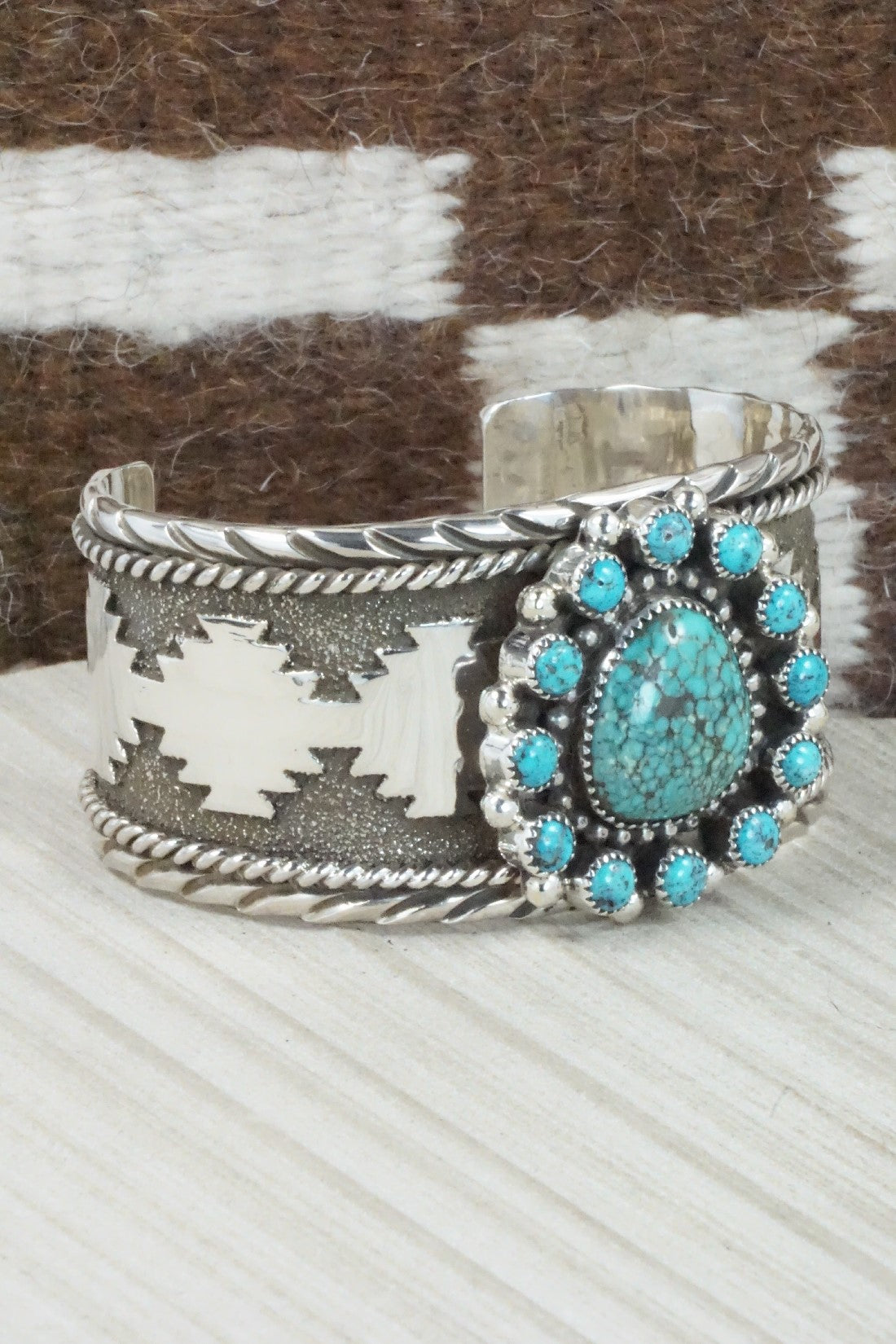 Turquoise & Sterling Silver Bracelet - Sandra Parkett