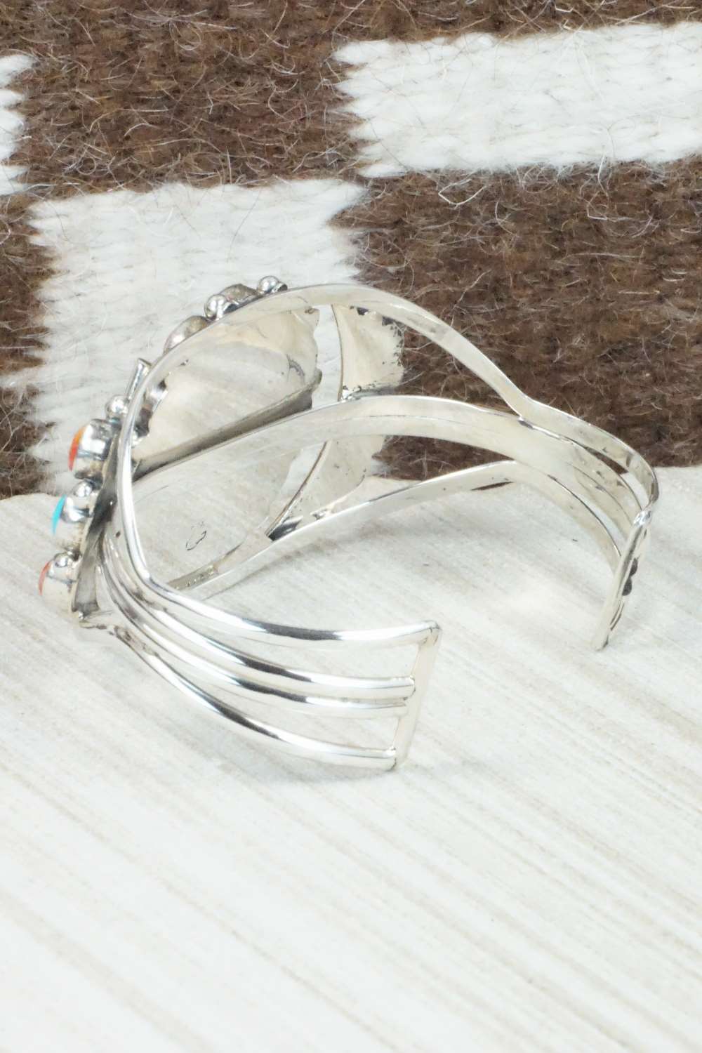 Multi Stone & Sterling Silver Bracelet - Roberta Begay