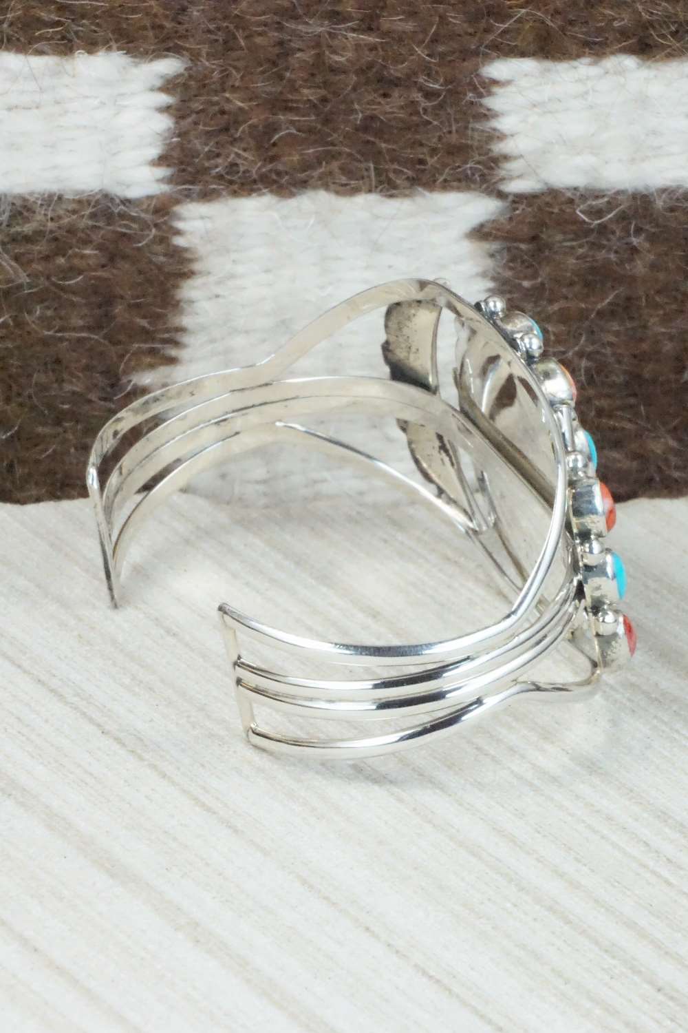 Multi Stone & Sterling Silver Bracelet - Roberta Begay