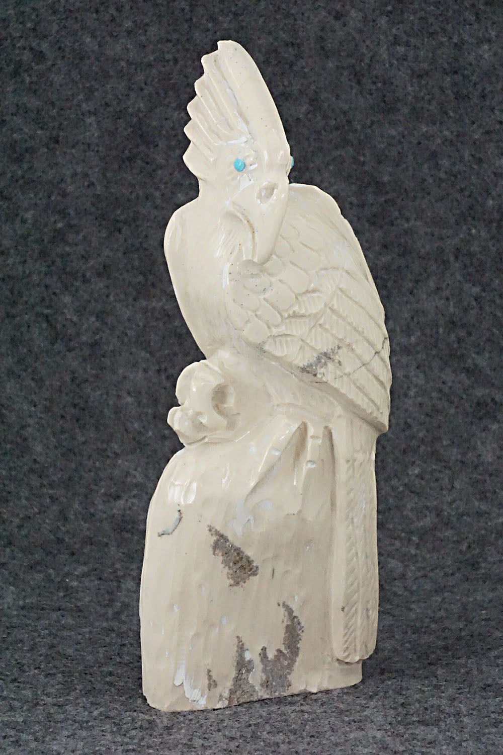 Parrot Zuni Fetish Carving - Derrick Kaamasee