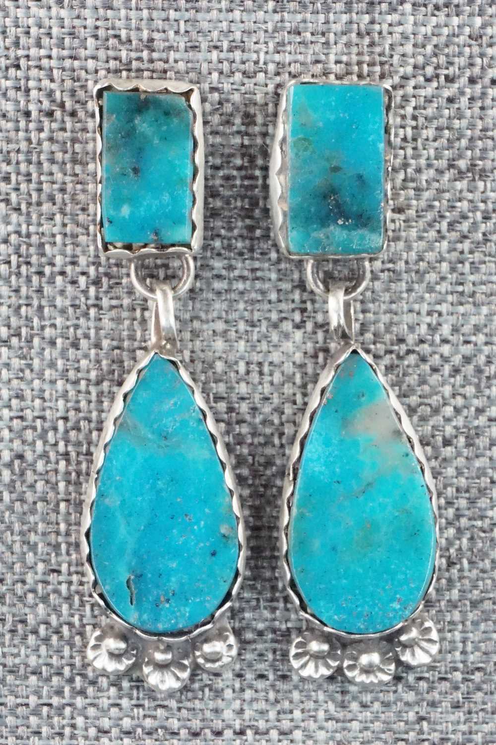 Turquoise & Sterling Silver Earrings - Selina Warner