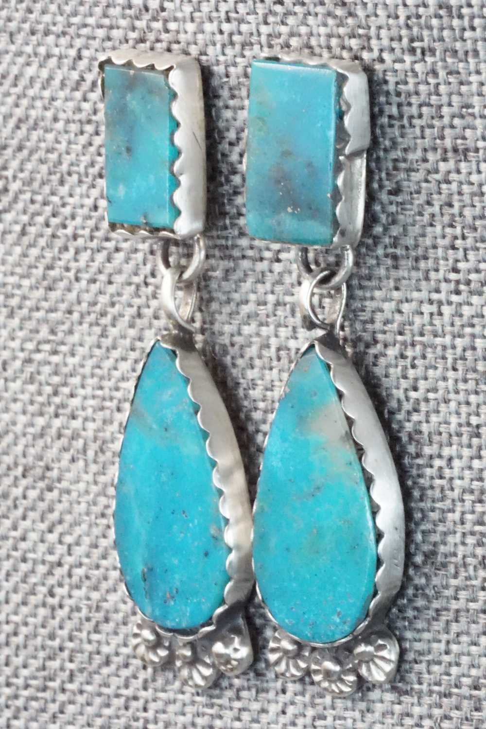 Turquoise & Sterling Silver Earrings - Selina Warner