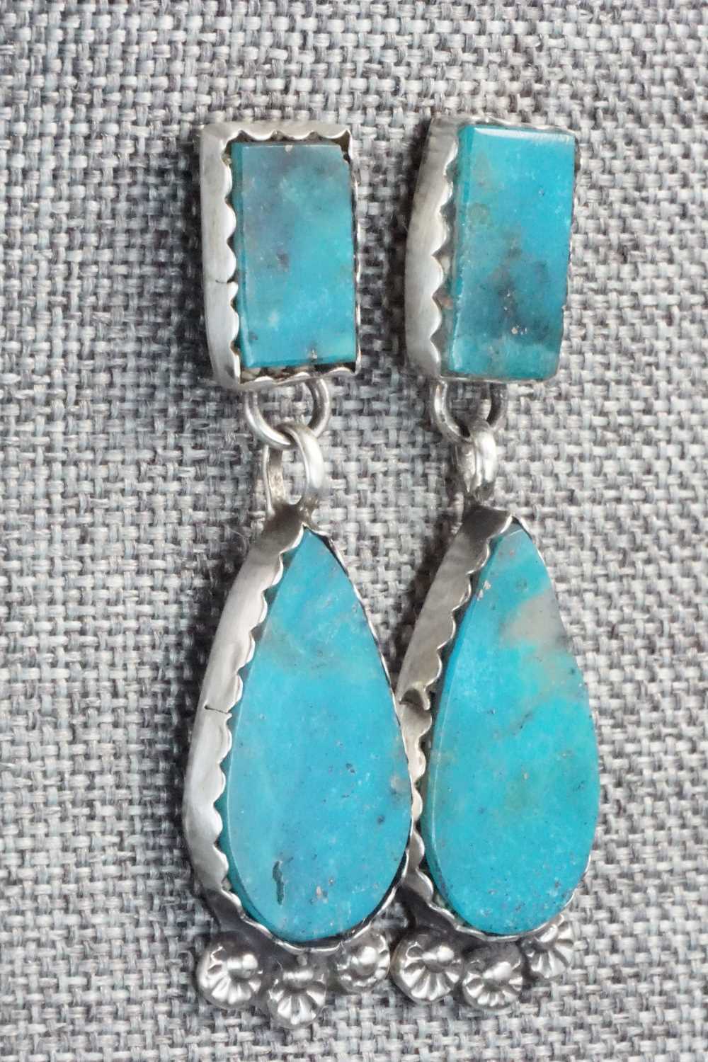Turquoise & Sterling Silver Earrings - Selina Warner