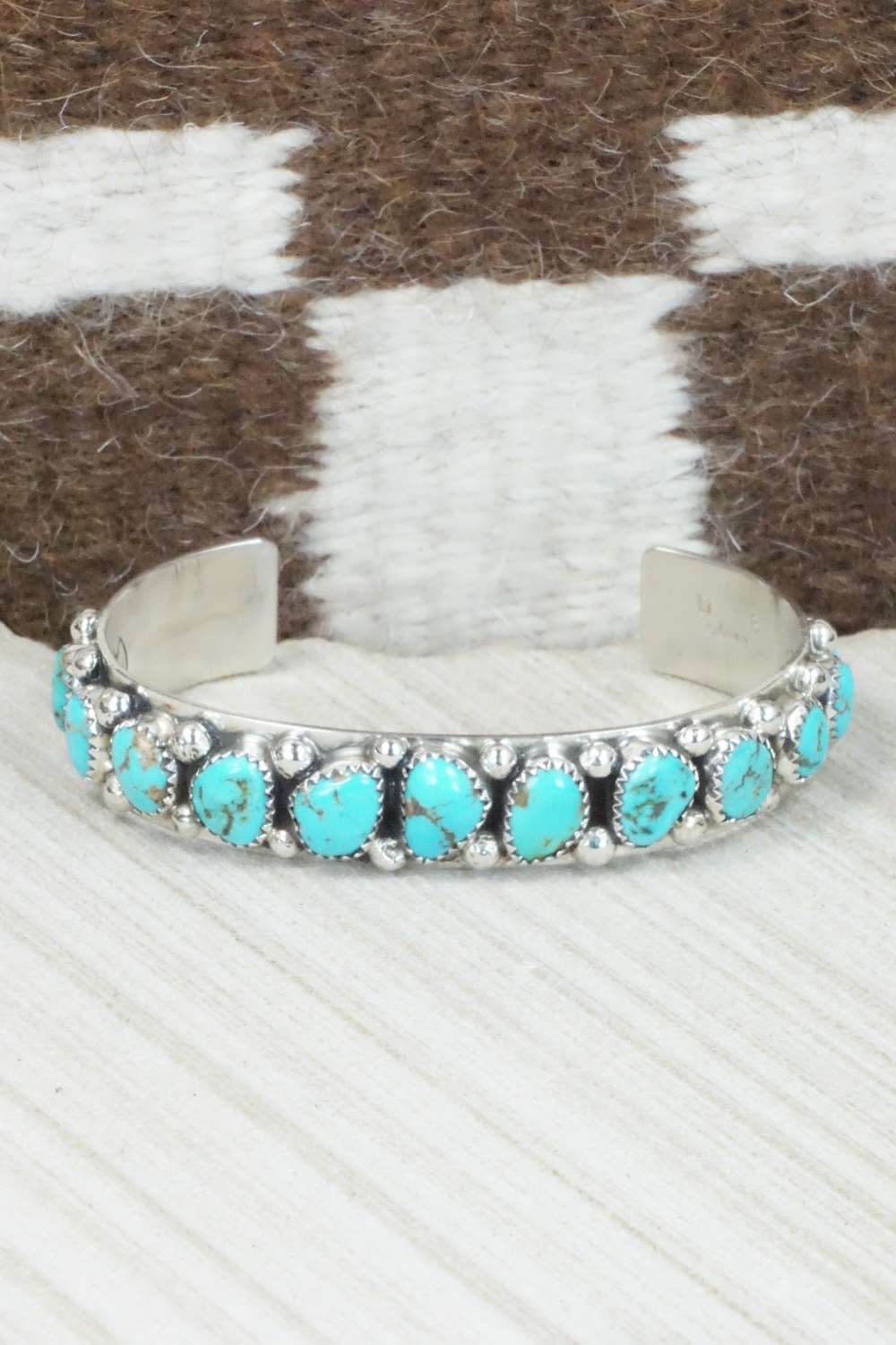 Turquoise & Sterling Silver Bracelet - Darlene Begay