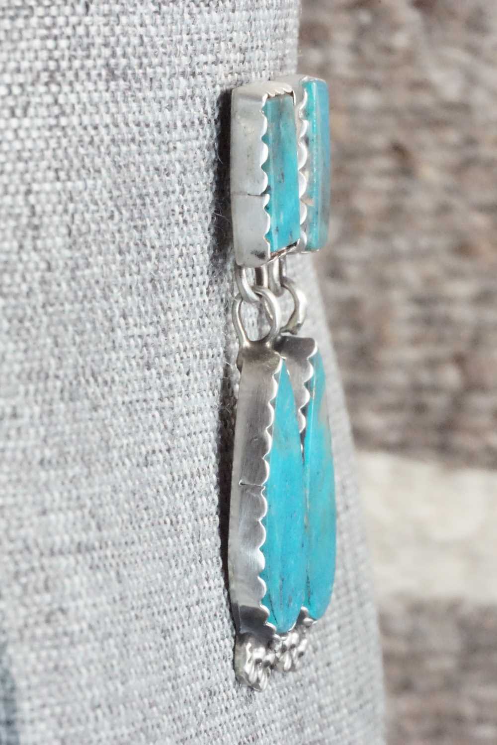 Turquoise & Sterling Silver Earrings - Selina Warner