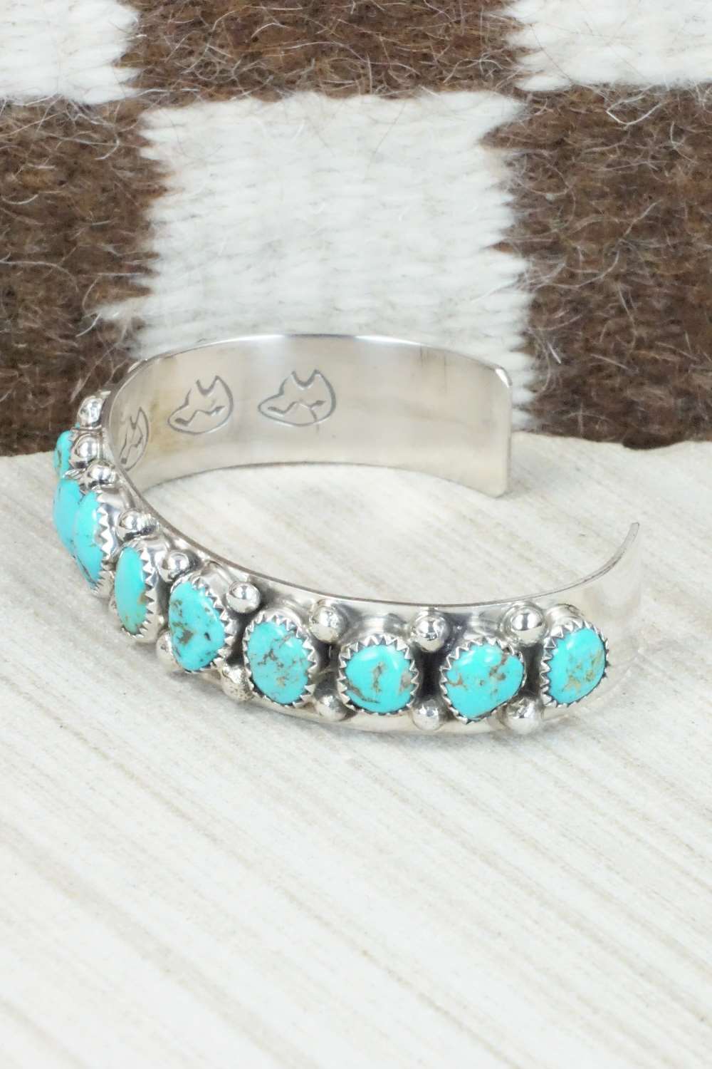 Turquoise & Sterling Silver Bracelet - Darlene Begay