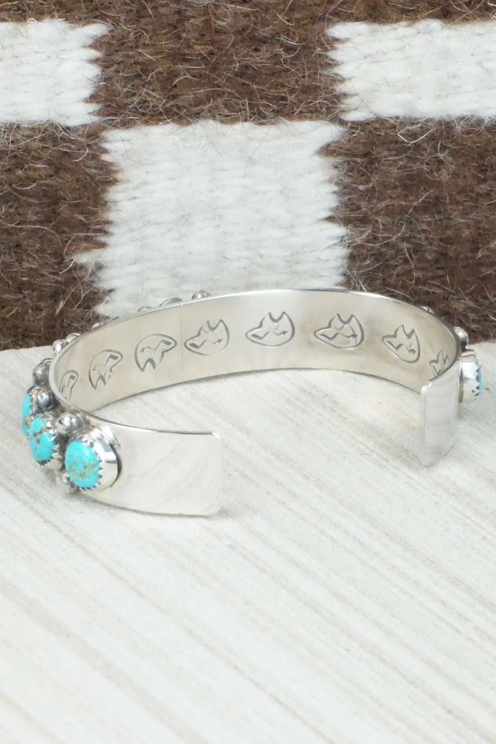 Turquoise & Sterling Silver Bracelet - Darlene Begay