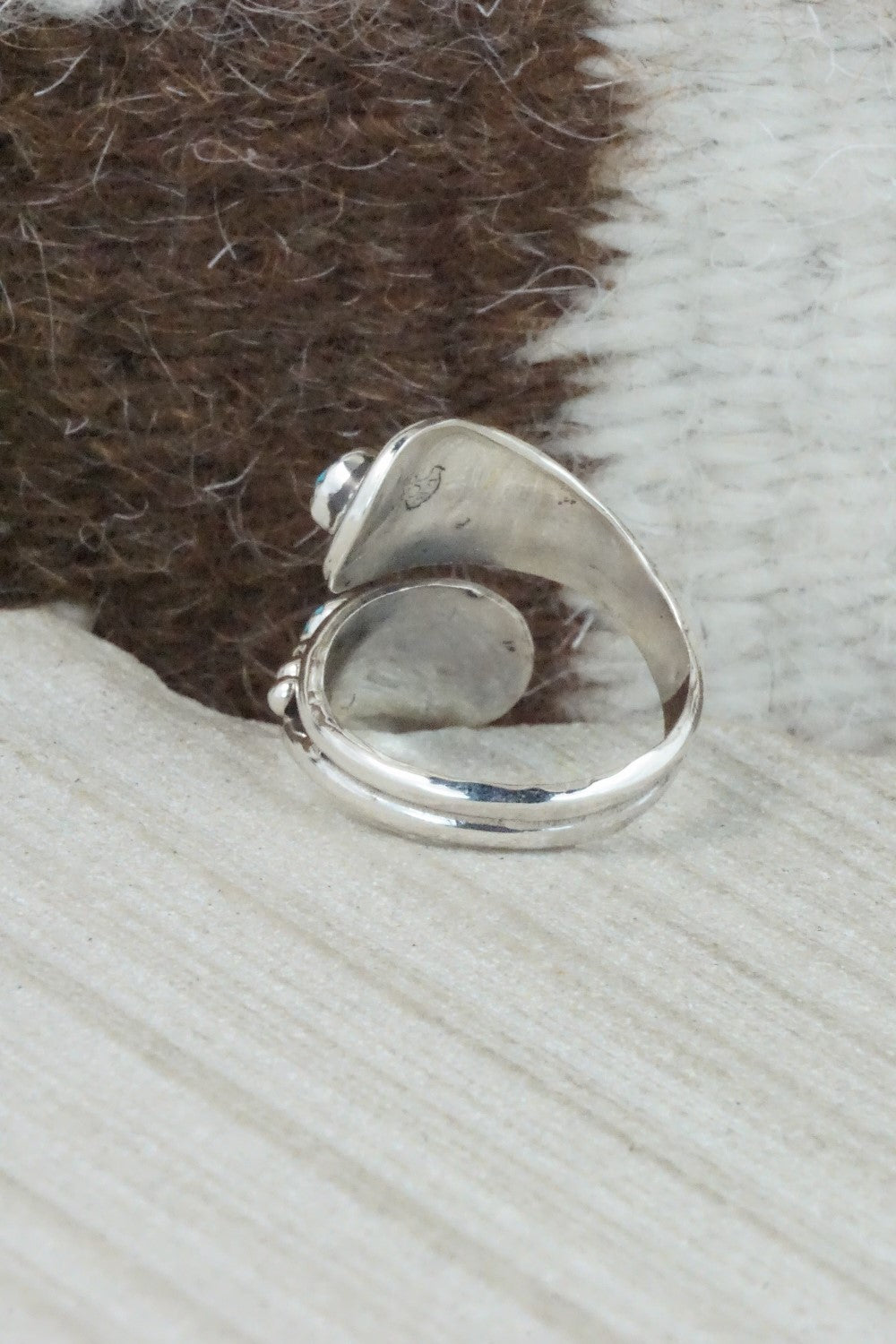 Turquoise & Sterling Silver Ring - Genevieve Francisco - Size 7