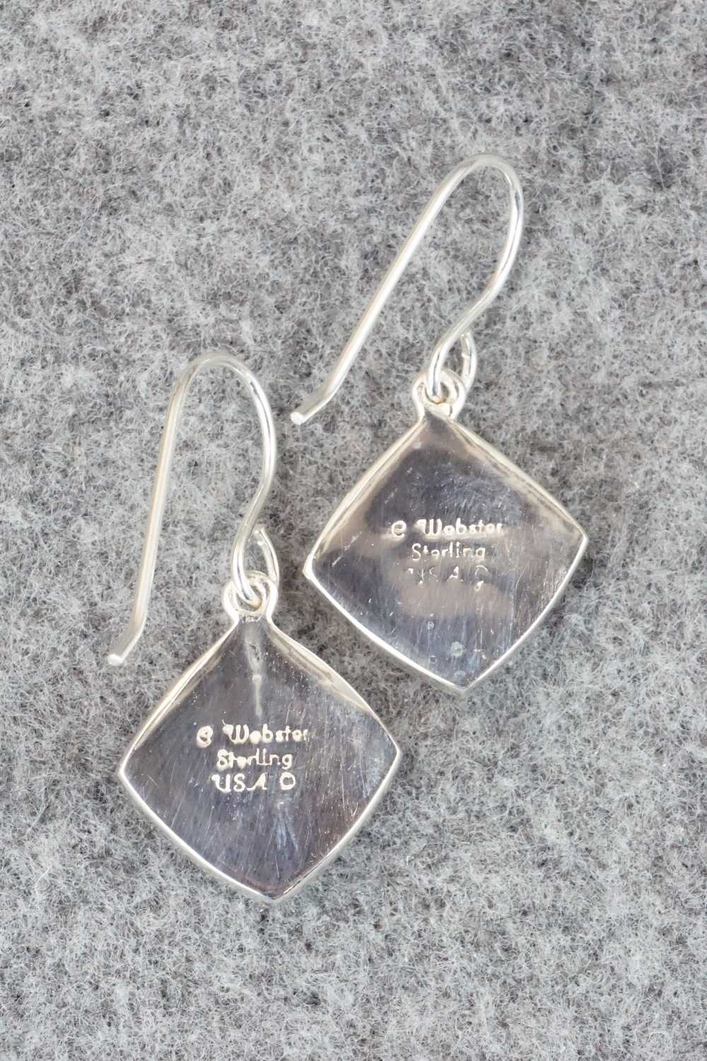White Buffalo & Sterling Silver Earrings - Cathy Webster