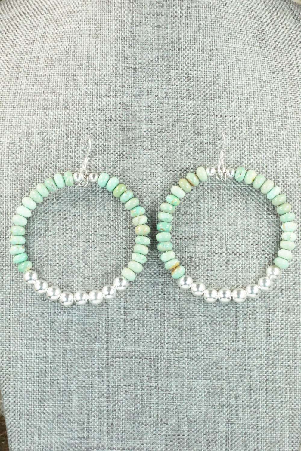 Turquoise & Sterling Silver Earrings - Doreen Jake