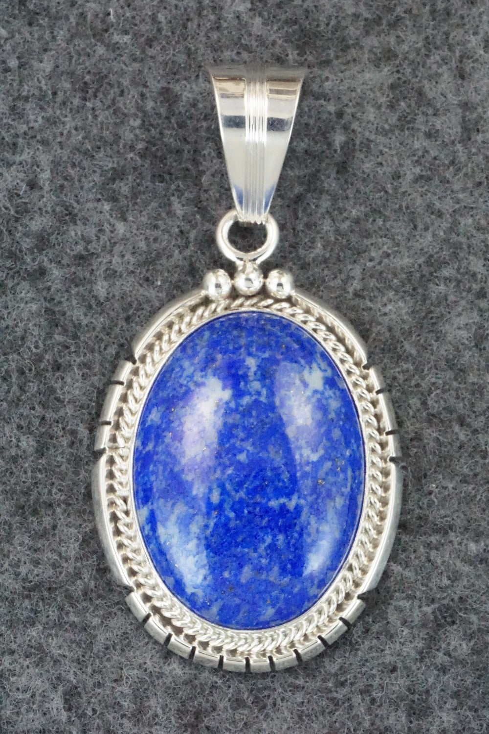 Lapis & Sterling Silver Pendant - Samuel Yellowhair