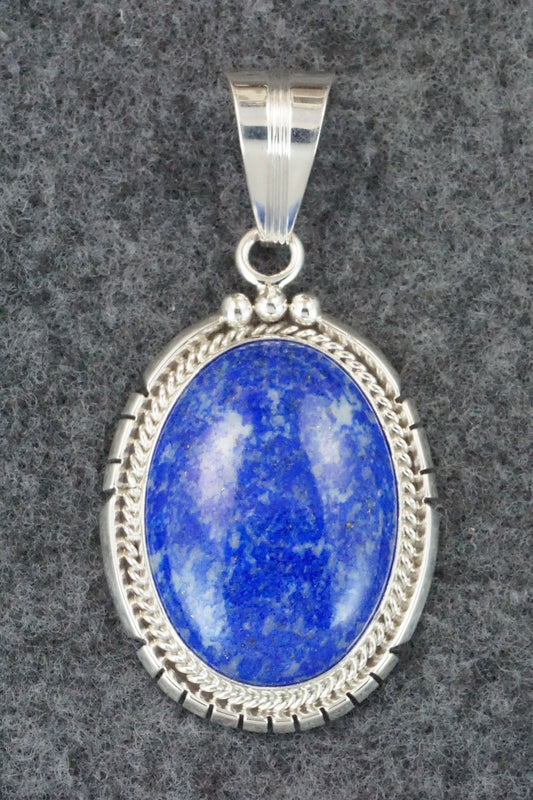 Lapis & Sterling Silver Pendant - Samuel Yellowhair