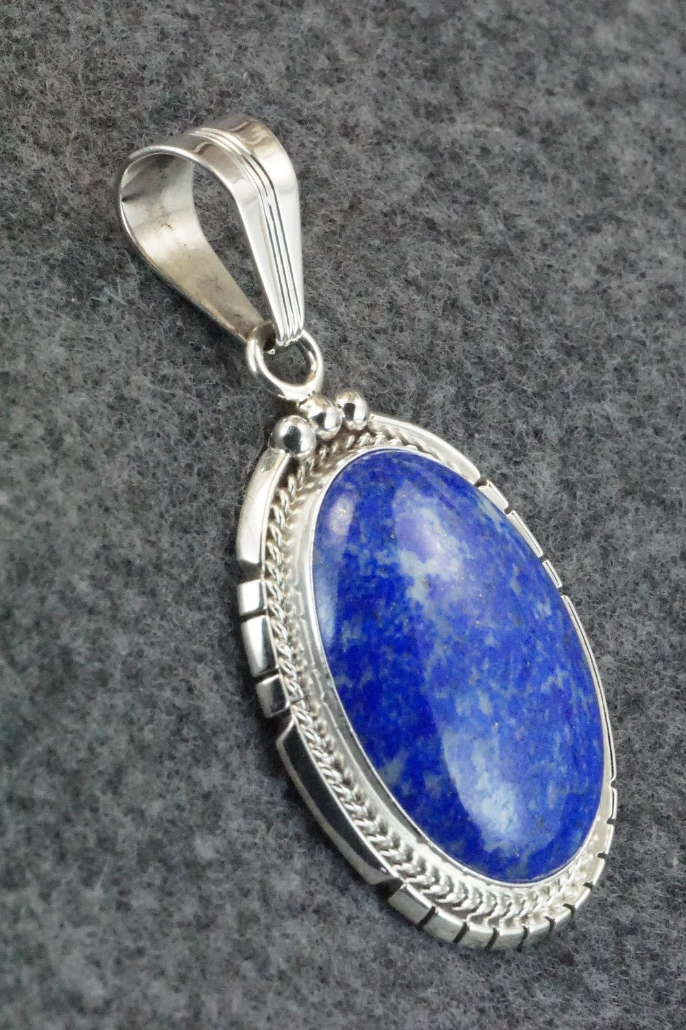 Lapis & Sterling Silver Pendant - Samuel Yellowhair