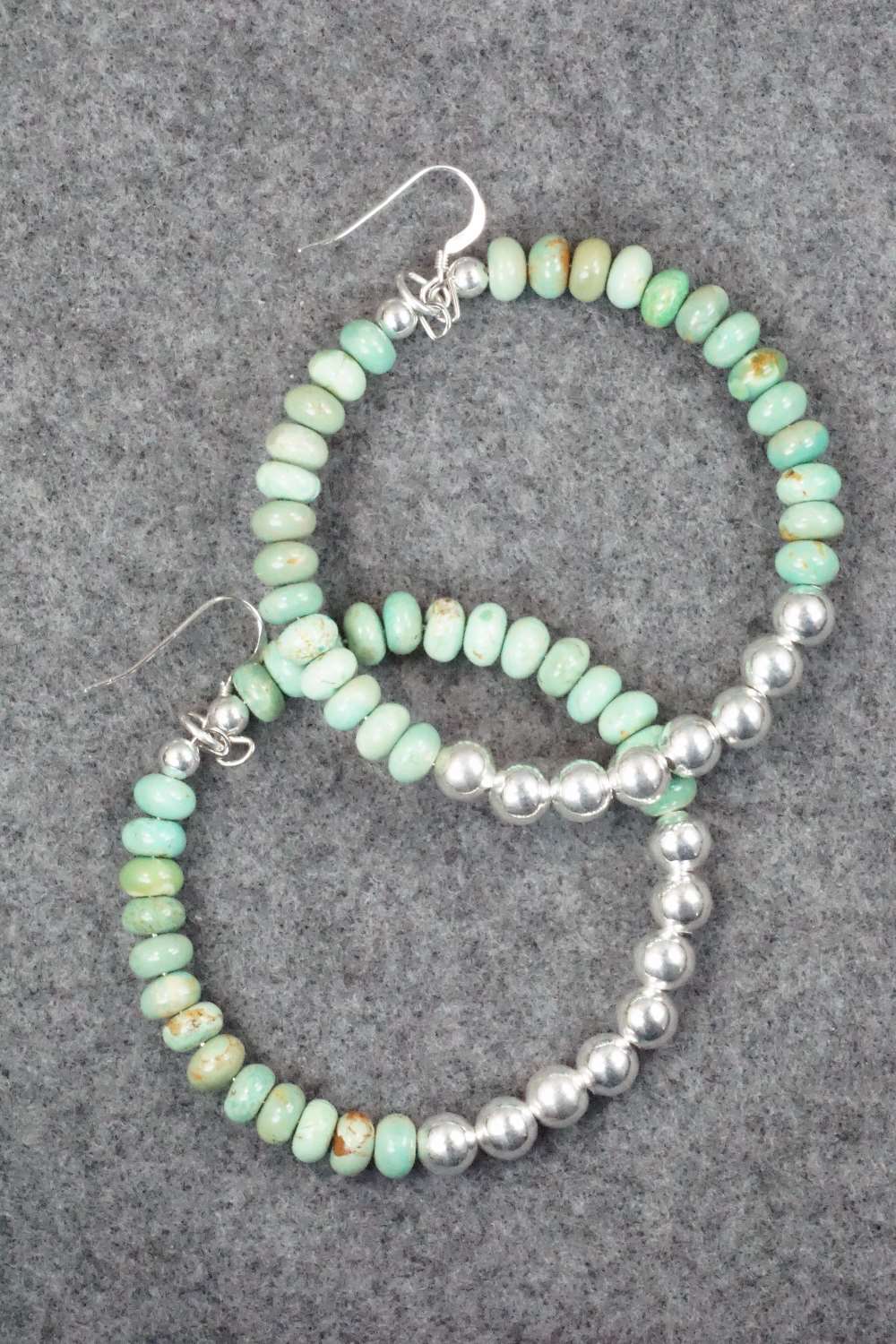 Turquoise & Sterling Silver Earrings - Doreen Jake