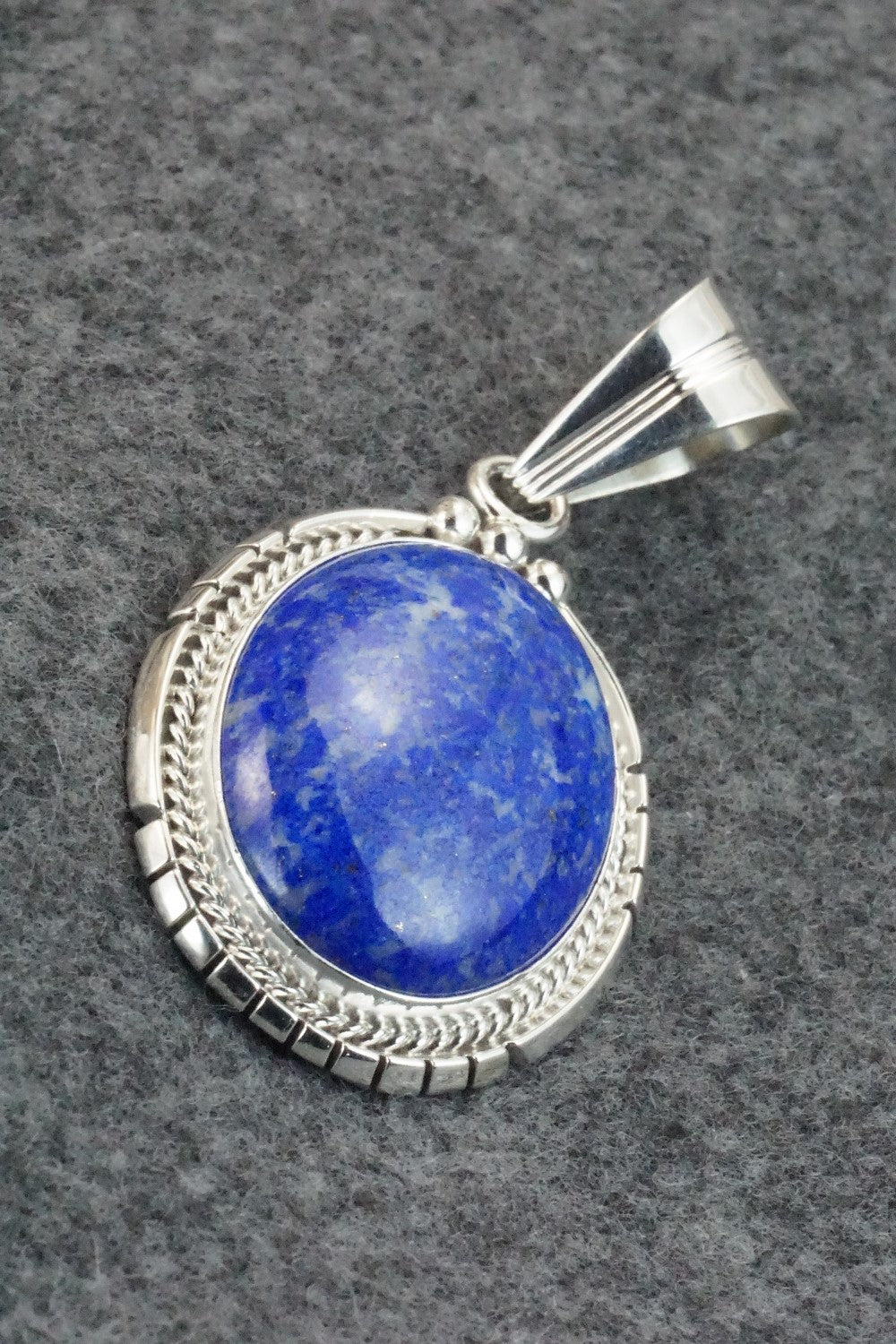 Lapis & Sterling Silver Pendant - Samuel Yellowhair