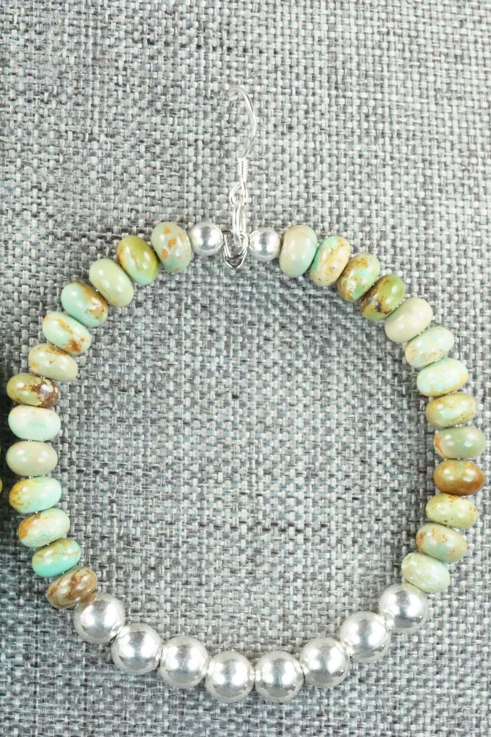 Turquoise & Sterling Silver Earrings - Doreen Jake