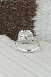 Spiny Oyster & Sterling Silver Ring - Rosie Ross - Size 9.25
