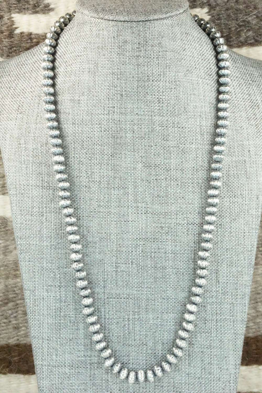 Sterling Silver Navajo Pearl Necklace - Tonisha Haley