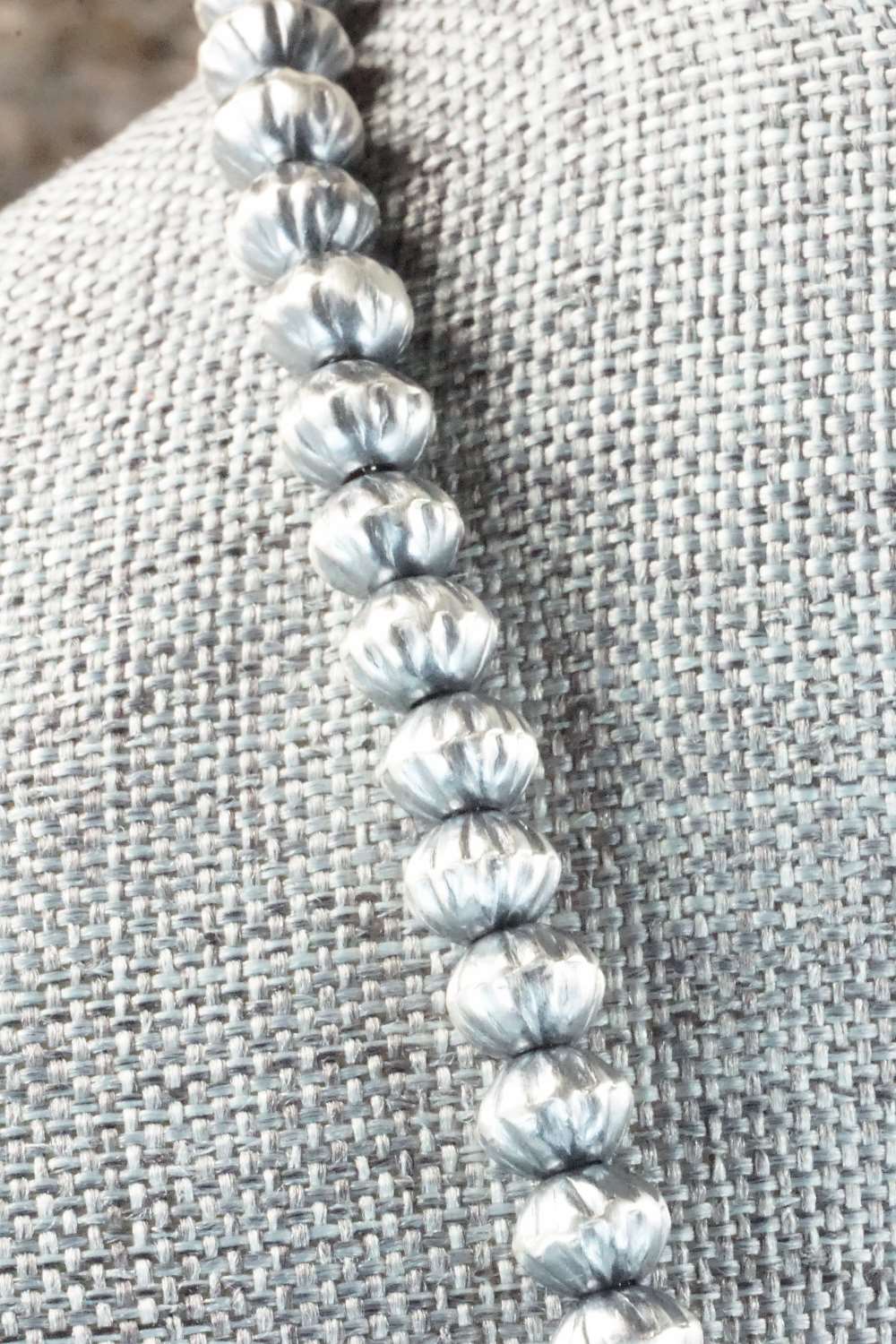 Sterling Silver Navajo Pearl Necklace - Tonisha Haley