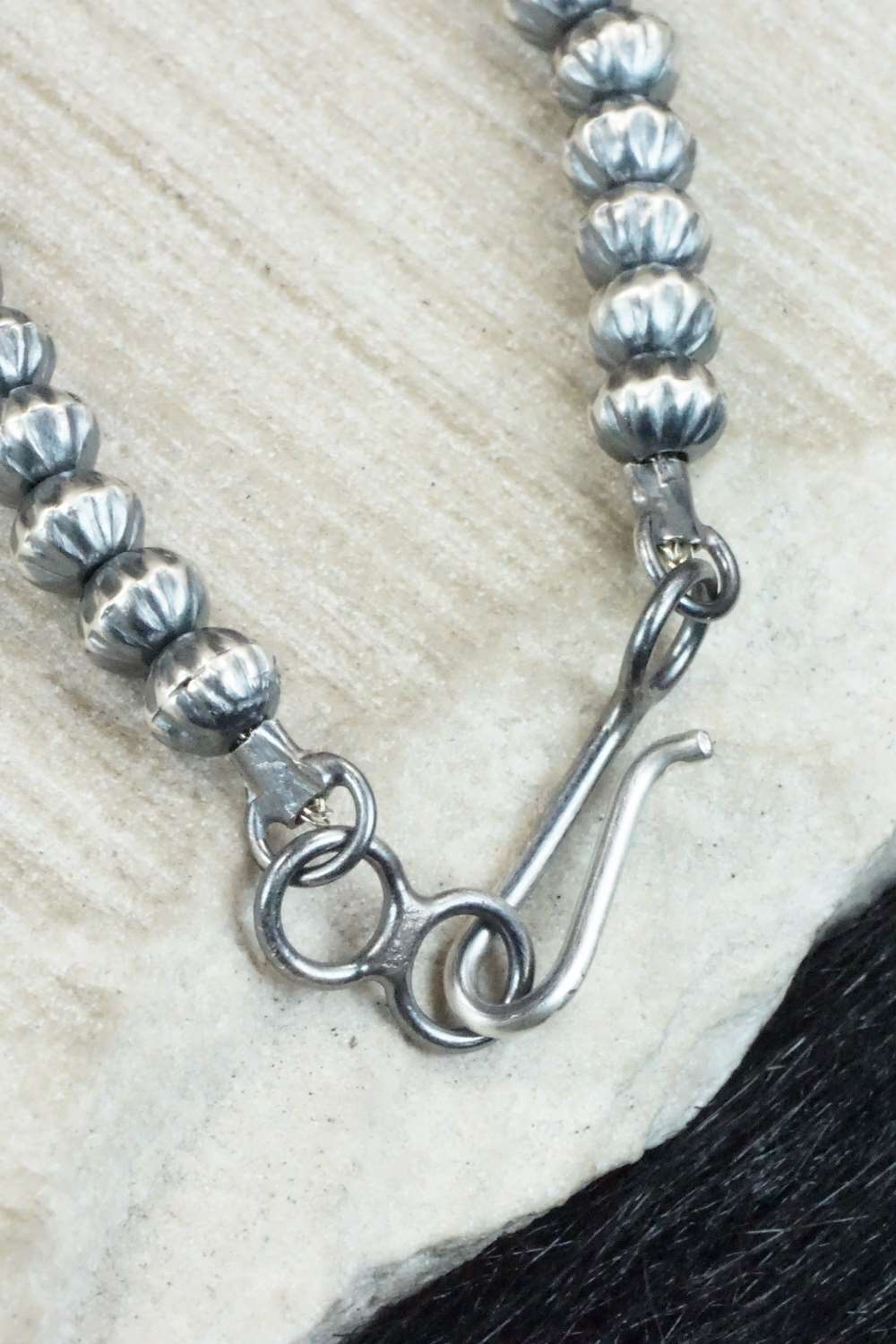 Sterling Silver Navajo Pearl Necklace - Tonisha Haley