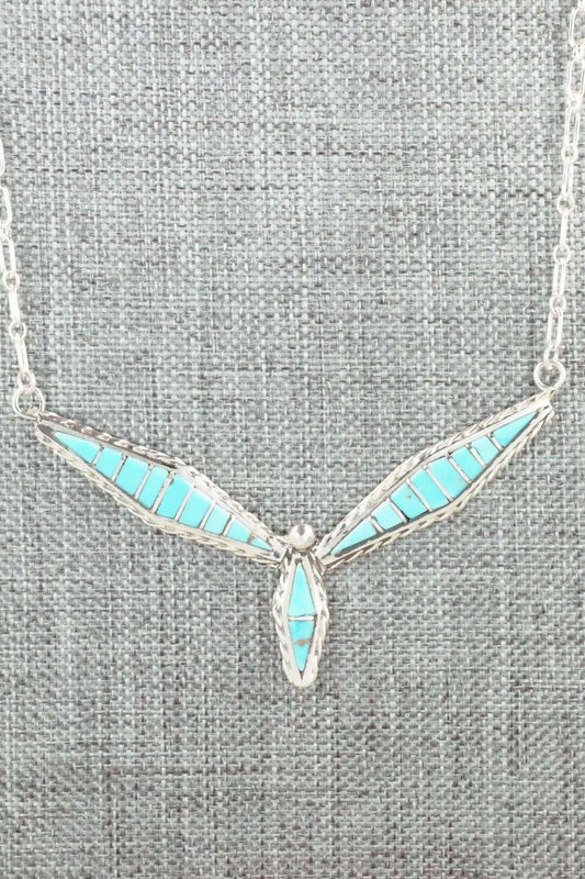 Turquoise & Sterling Silver Necklace - Malcom Chavez