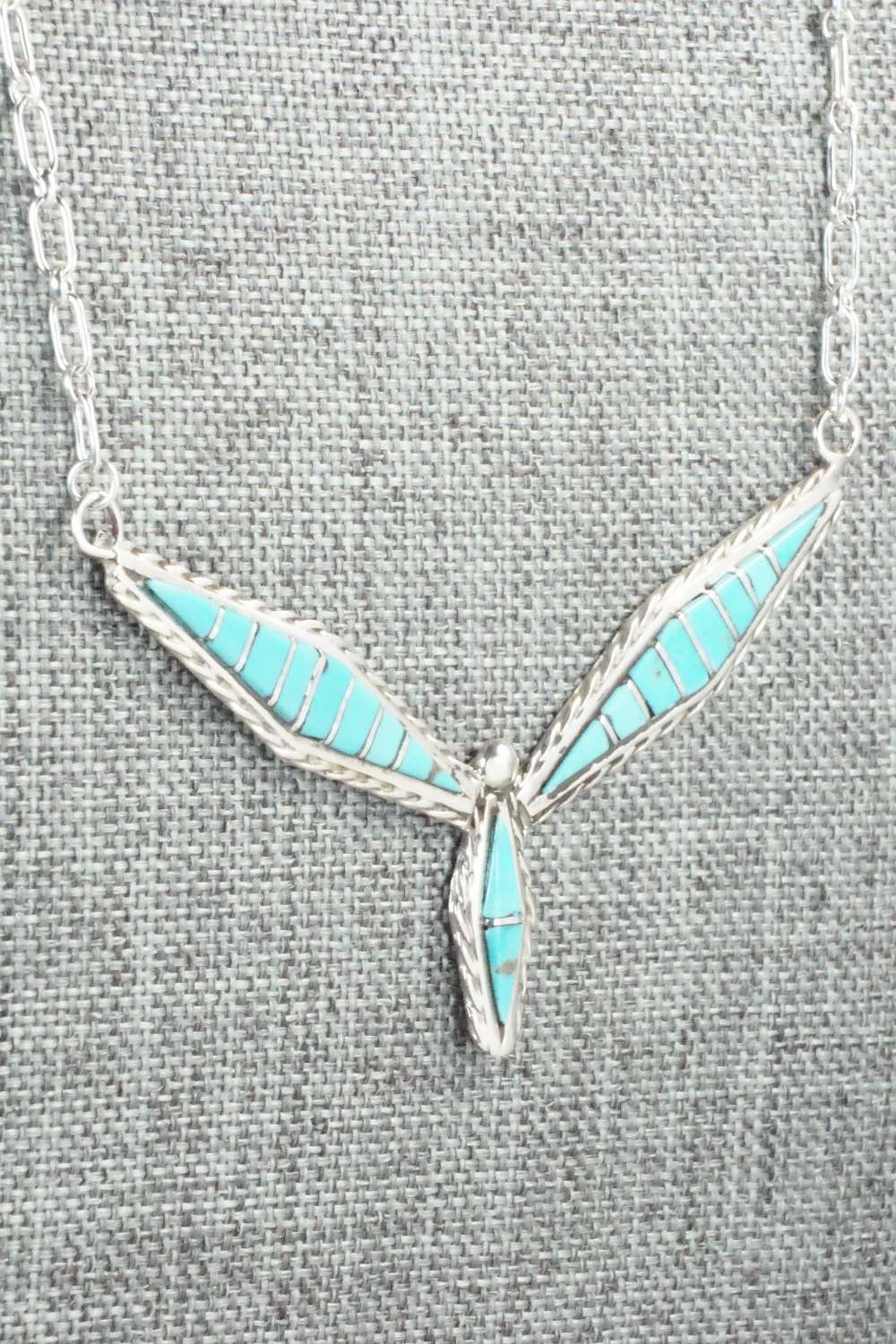 Turquoise & Sterling Silver Necklace - Malcom Chavez