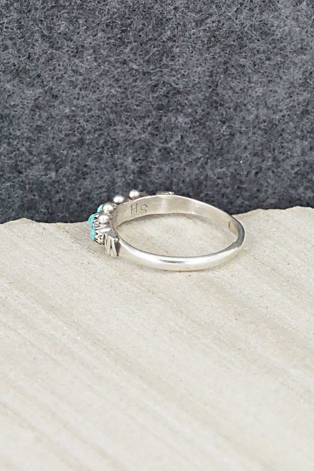 Turquoise & Sterling Silver Ring - Stephen Haloo - Size 8.25