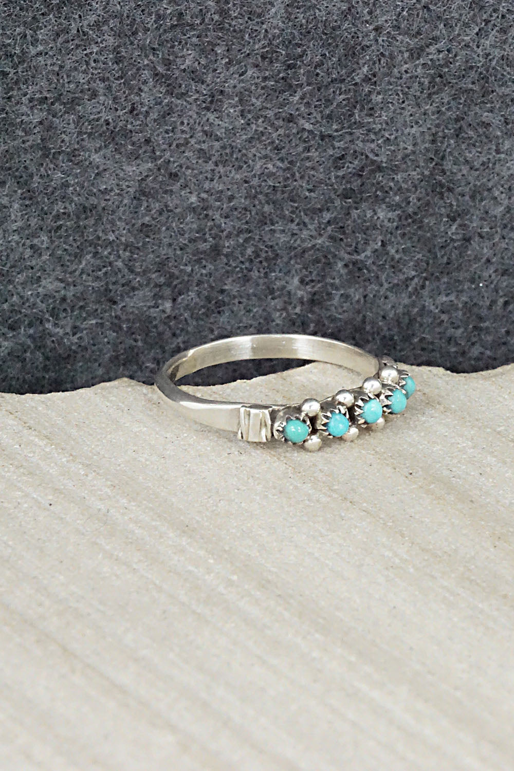 Turquoise & Sterling Silver Ring - Stephen Haloo - Size 8.25
