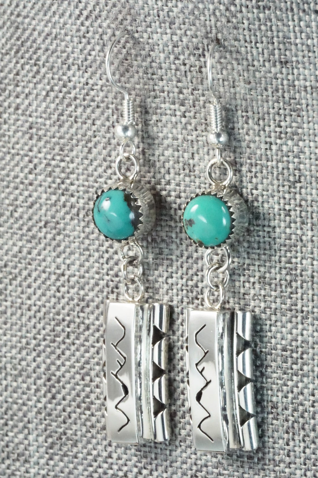 Turquoise & Sterling Silver Earrings - Sandra Parkett
