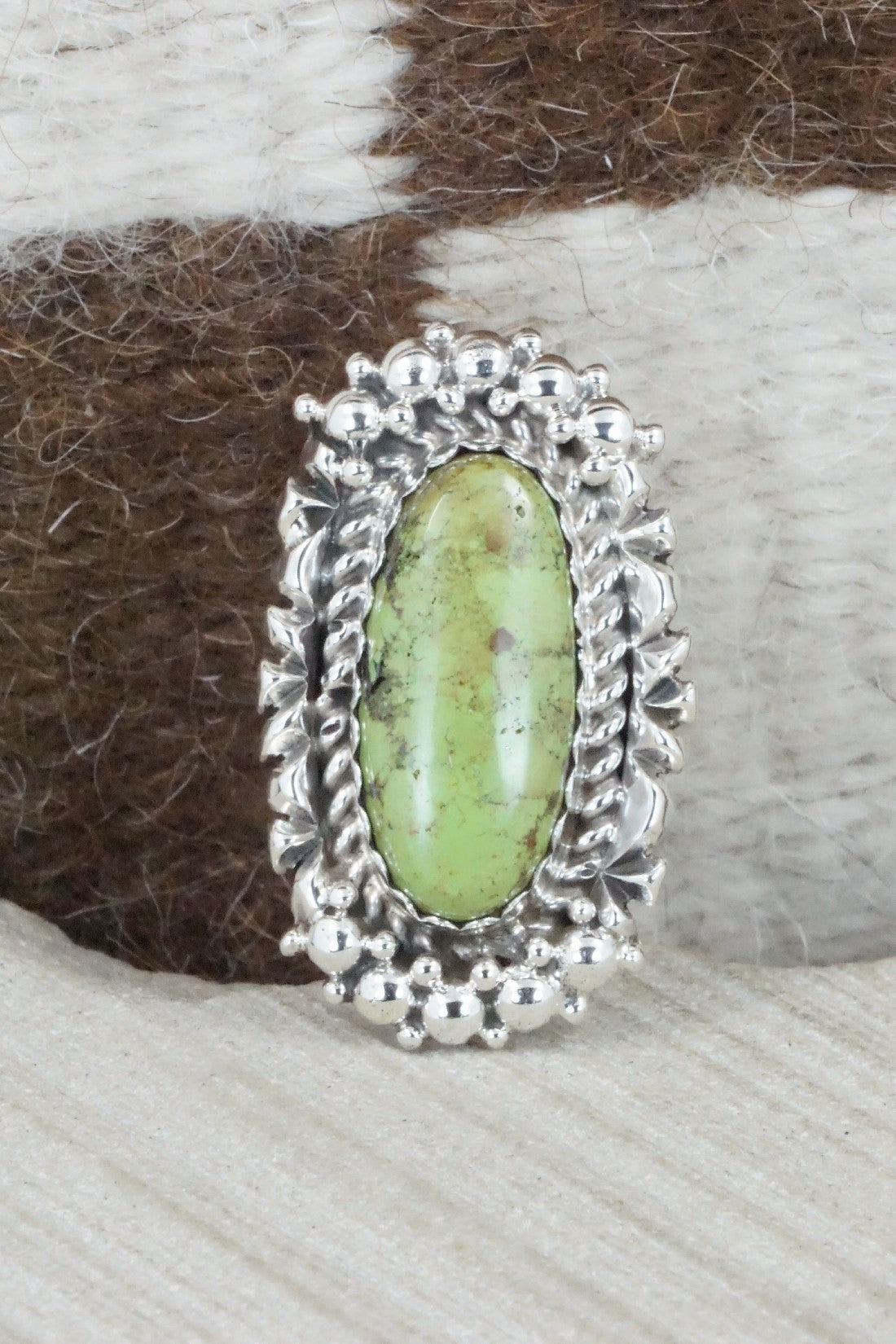 Gaspeite & Sterling Silver Jewelry Set - Thomas Yazzie