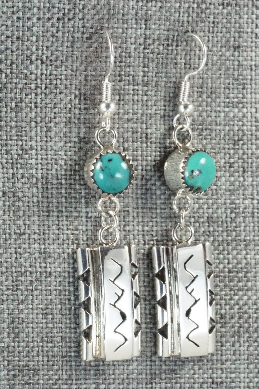 Turquoise & Sterling Silver Earrings - Sandra Parkett