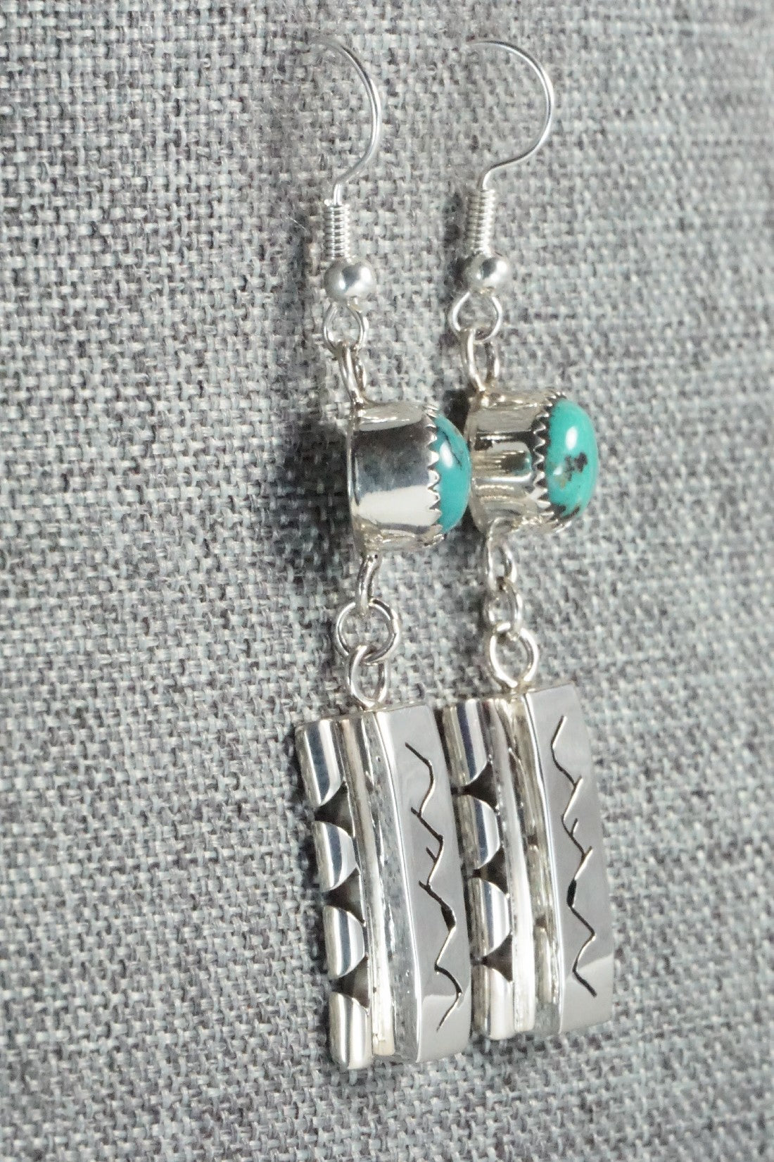 Turquoise & Sterling Silver Earrings - Sandra Parkett