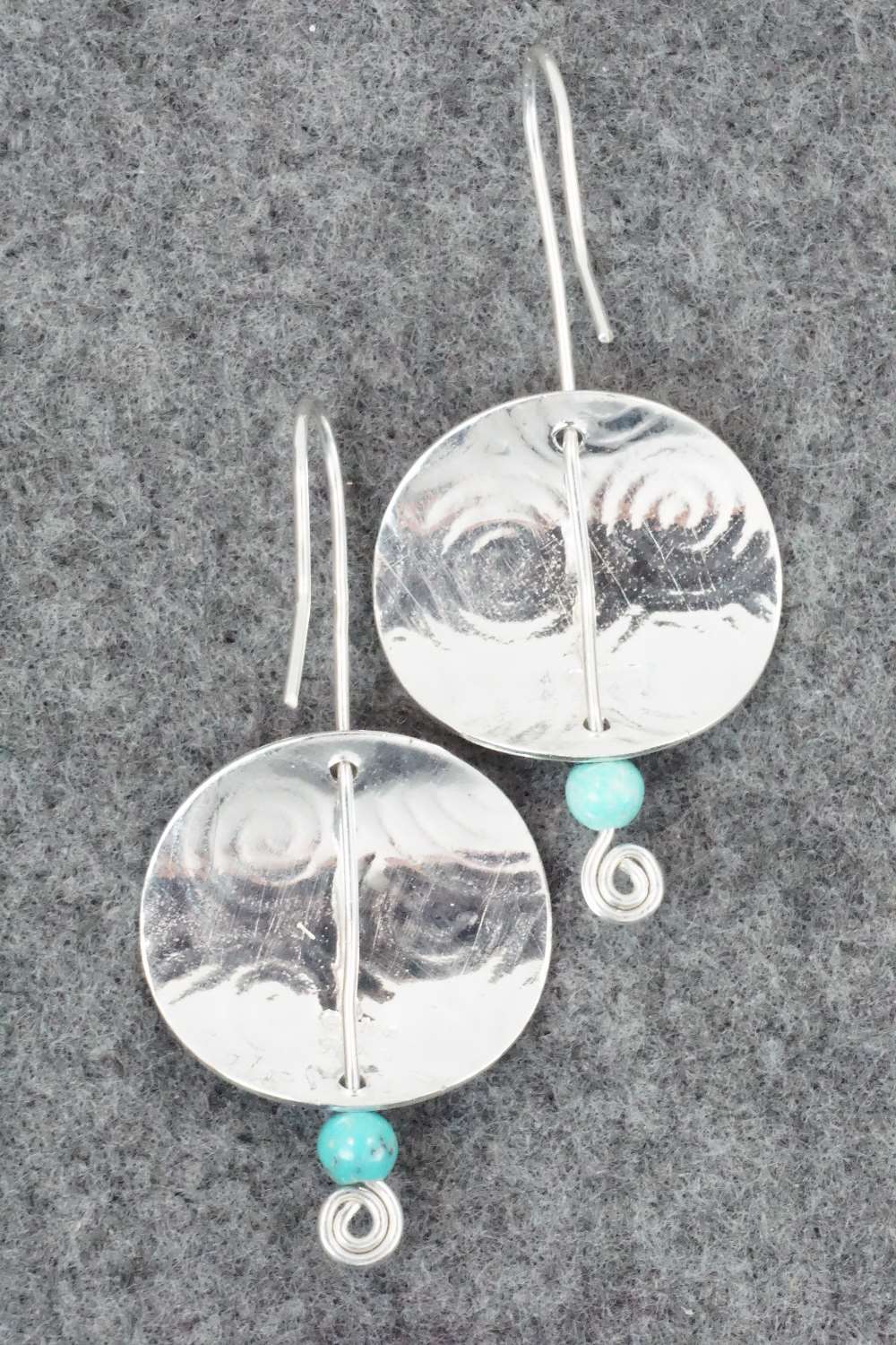 Turquoise & Sterling Silver Earrings - Carlton Jamon