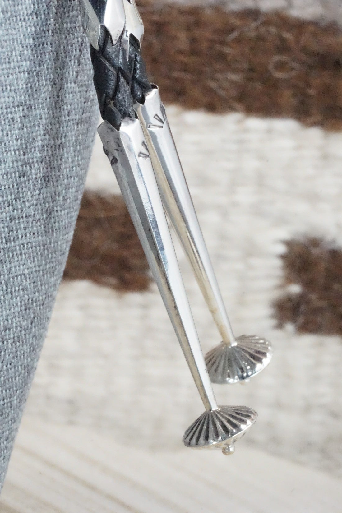 Turquoise & Sterling Silver Bolo Tie - Loren Thomas Begay