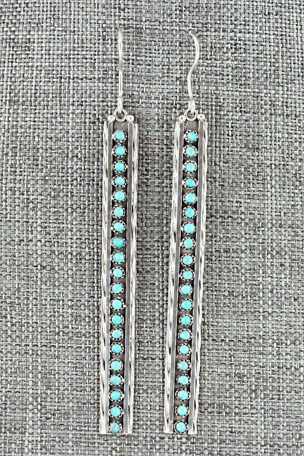 Turquoise & Sterling Silver Earrings - Stephen Haloo