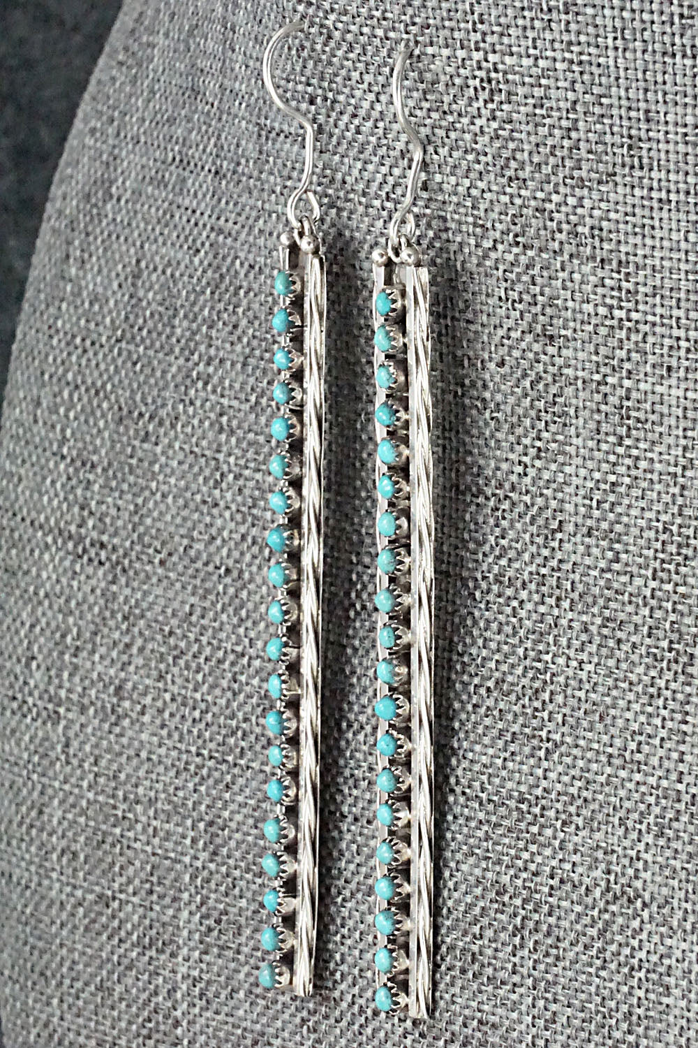 Turquoise & Sterling Silver Earrings - Stephen Haloo