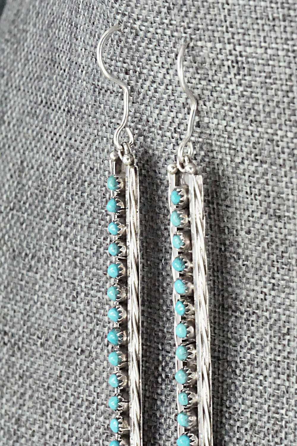 Turquoise & Sterling Silver Earrings - Stephen Haloo