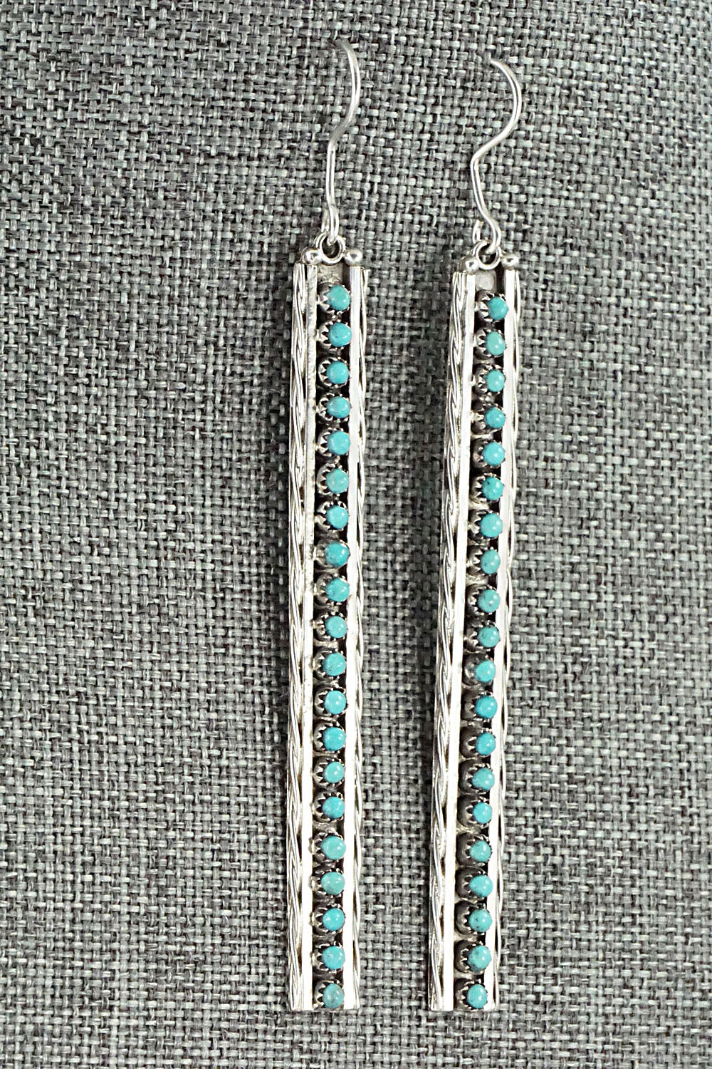 Turquoise & Sterling Silver Earrings - Stephen Haloo