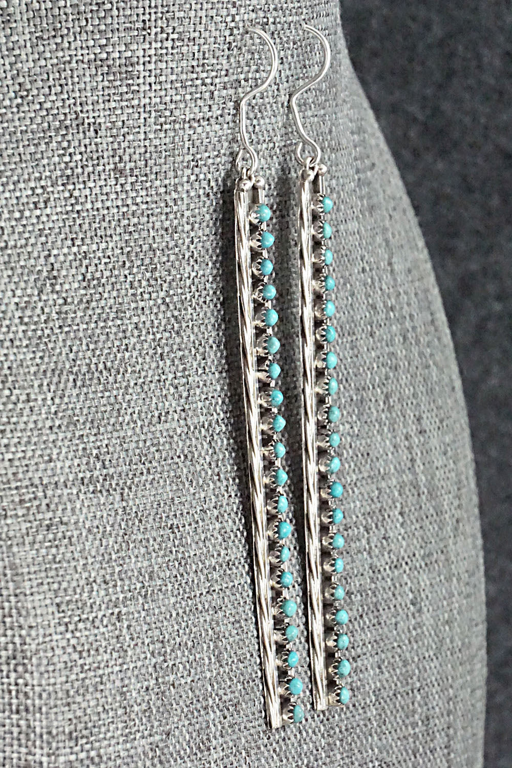 Turquoise & Sterling Silver Earrings - Stephen Haloo