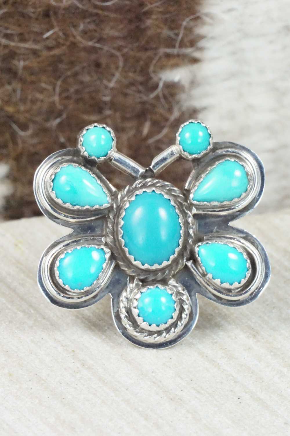 Turquoise & Sterling Silver Ring - Garrison Boyd - Size 5.5